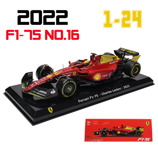 Bburago 1:24 #16 Leclerc 2023 F1 Scuderia Ferrari Sf23 #55 Sainz Alloy Car Model Formula One Die Casting Model