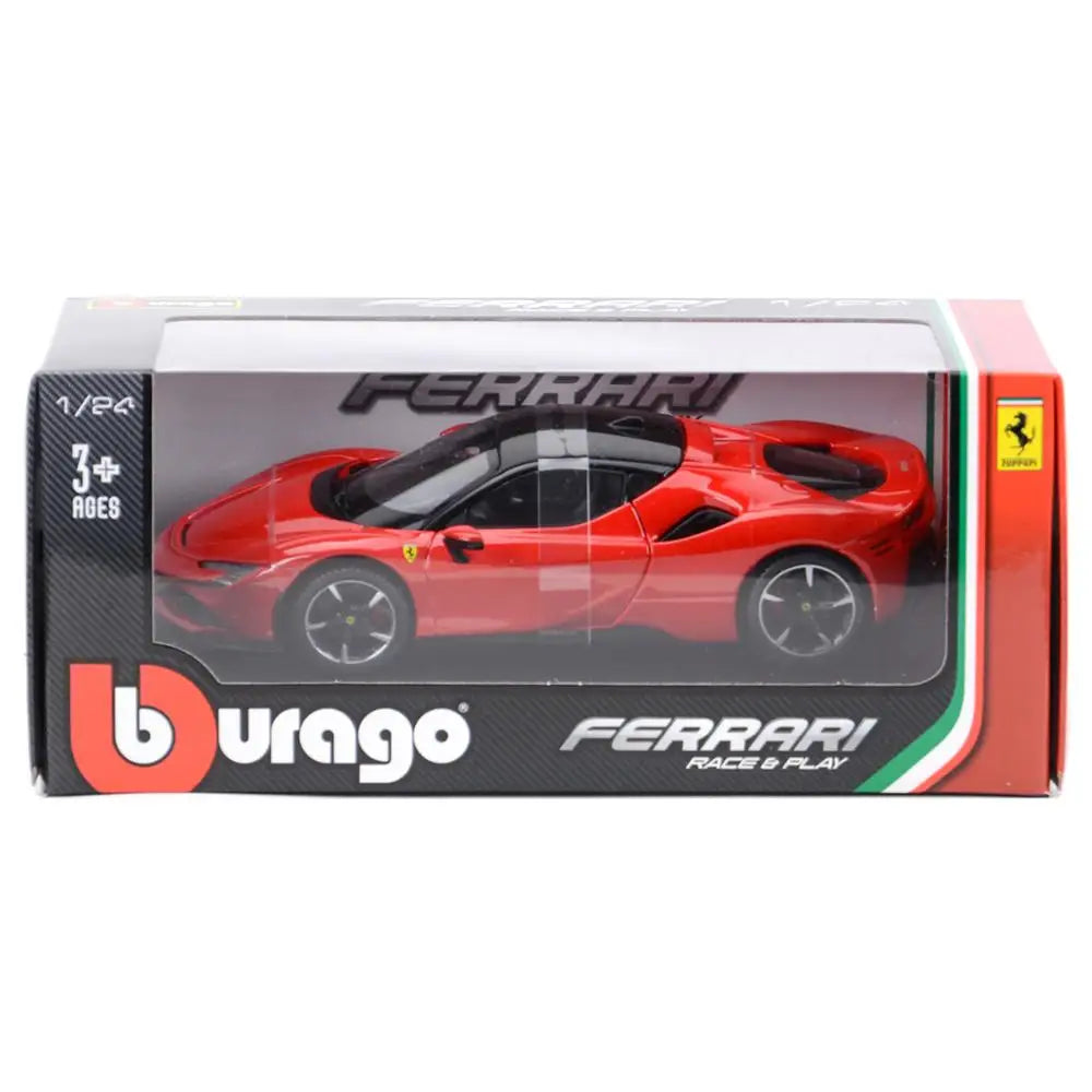 Bburago 1:24 Ferrari SF90 Stradale Sports Car Static Die Cast Vehicles Collectible Model Car Toys