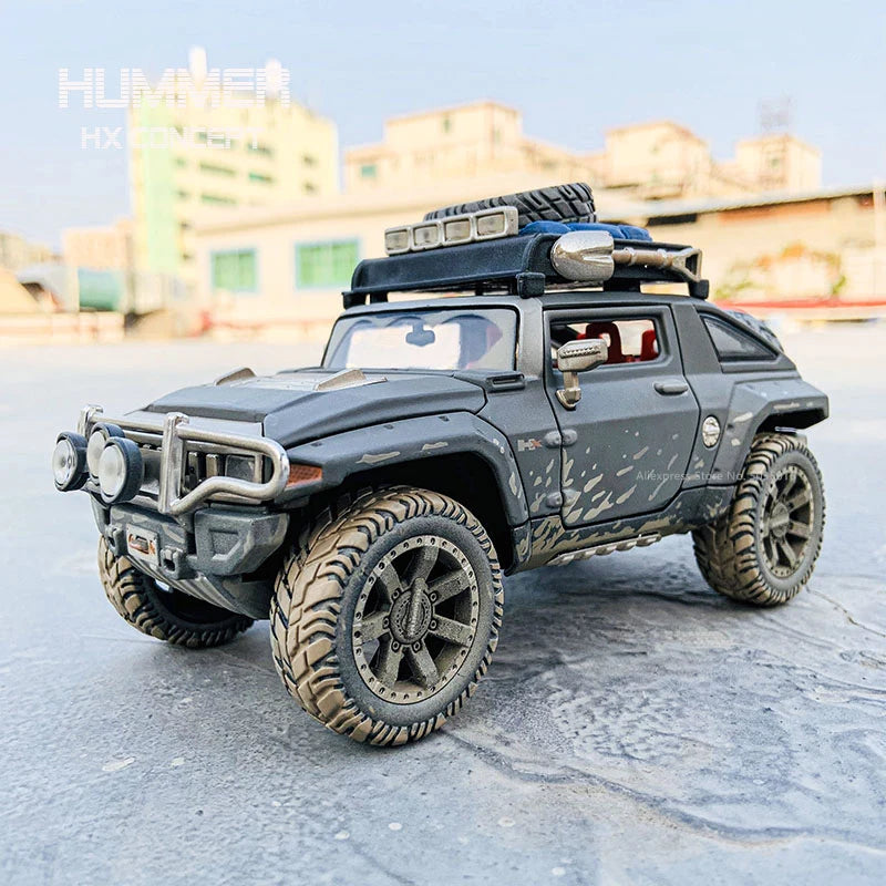 1:24 Old HUMMER HX Concept Simulation Alloy Car Model Crafts Decoration Collection Toy Tools Gift