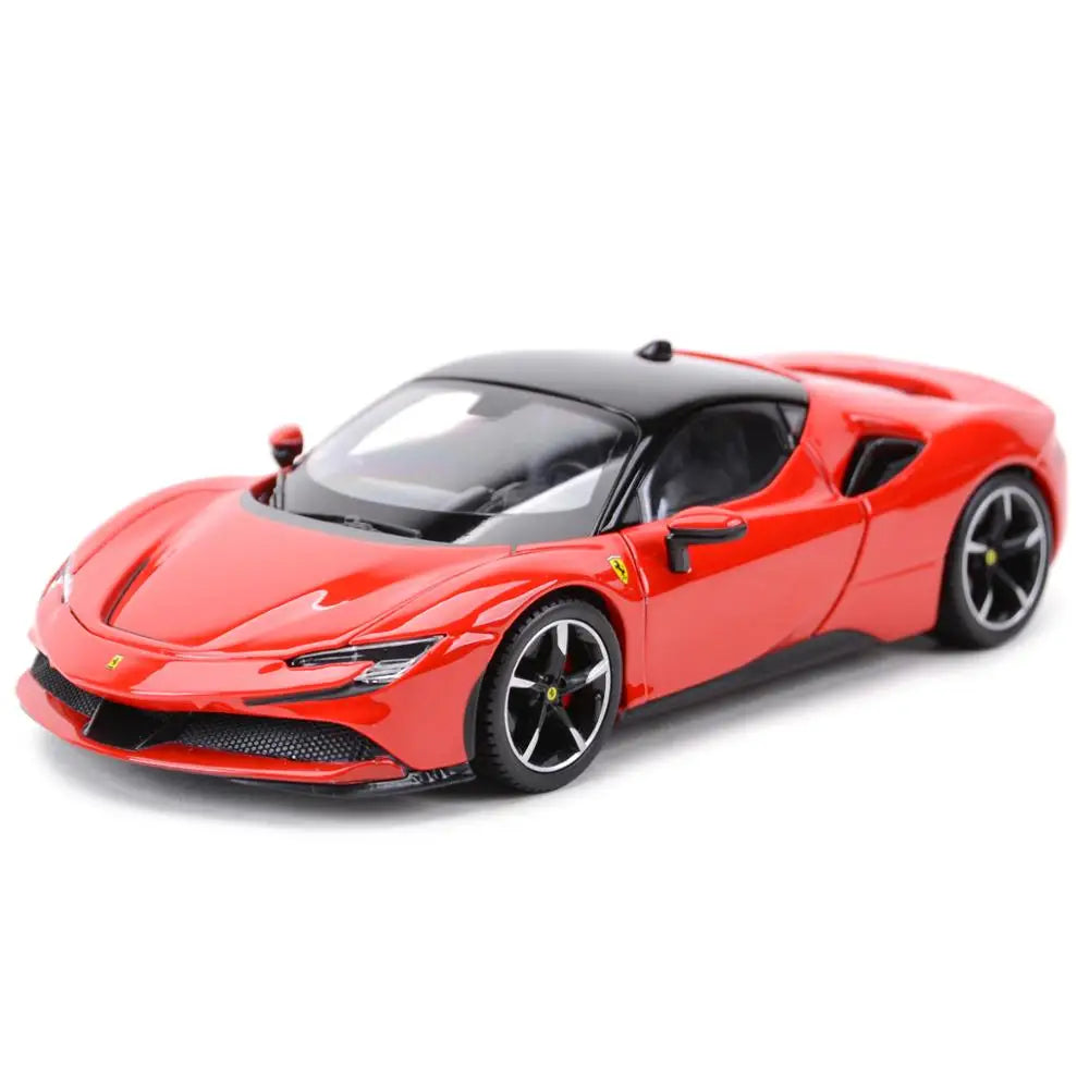 Bburago 1:24 Ferrari SF90 Stradale Sports Car Static Die Cast Vehicles Collectible Model Car Toys