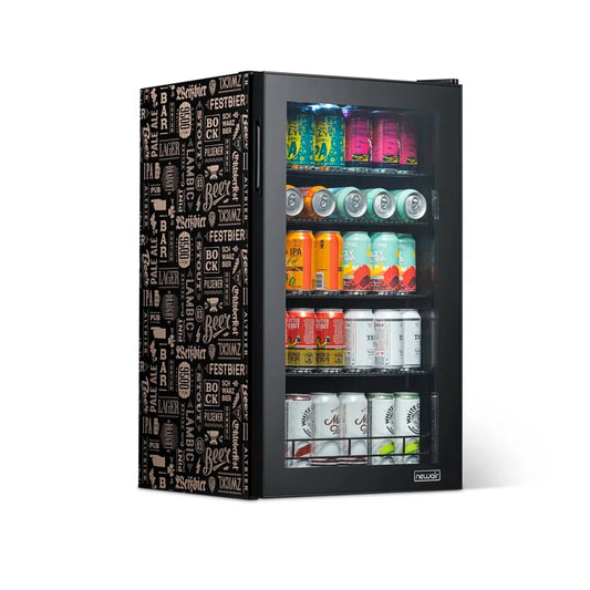 Custom Designed Freestanding 126 Can Beer Fridge with Splitshelf