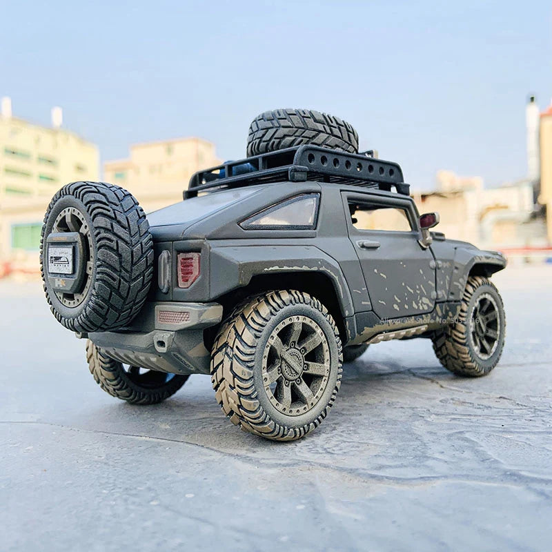 1:24 Old HUMMER HX Concept Simulation Alloy Car Model Crafts Decoration Collection Toy Tools Gift