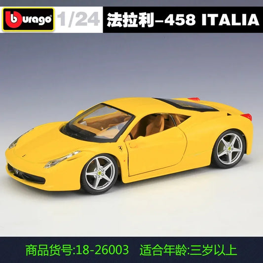 Bburago 1:24 FERRARI Dino 246 GT Simulation Alloy Car Model Collect Gifts Toy B465