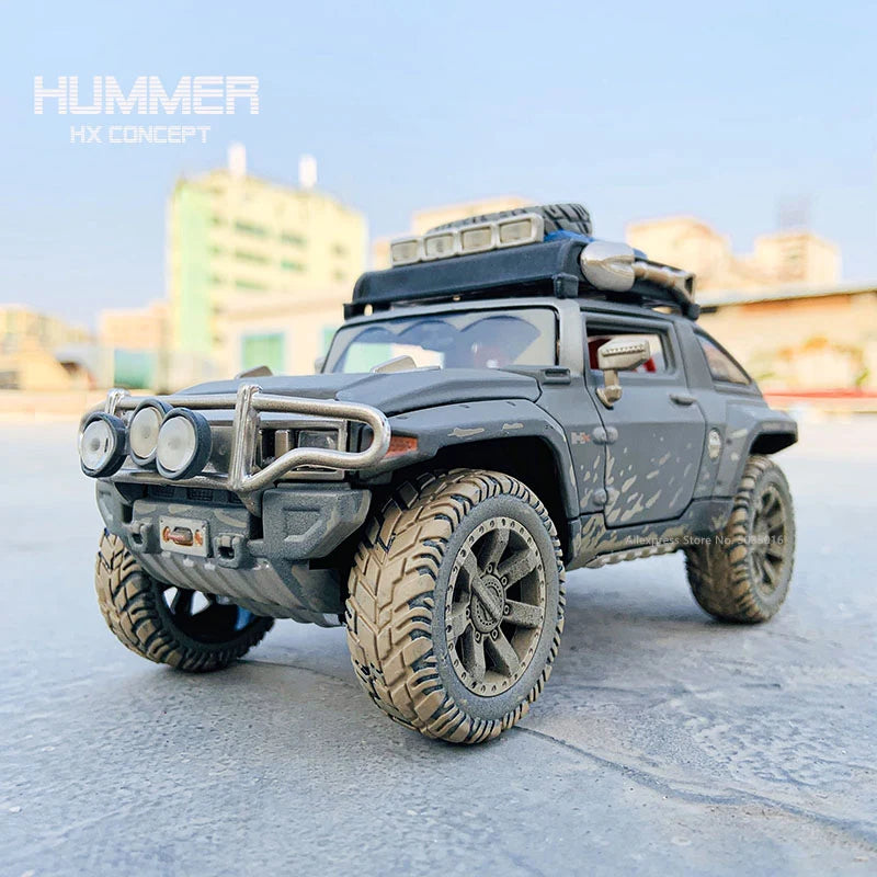 1:24 Old HUMMER HX Concept Simulation Alloy Car Model Crafts Decoration Collection Toy Tools Gift